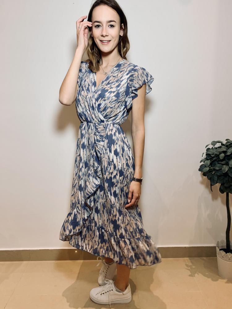 Acheter en ligne Robes Robe longue Trina bleue Robes Robe longue Trina bleue