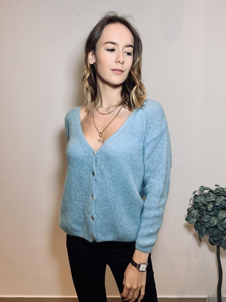 Gilets Gilet réversible bleu clair