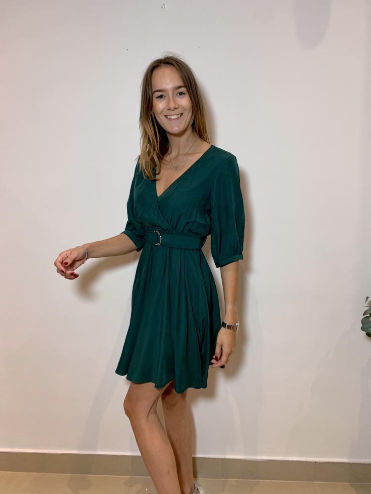 Acheter en ligne Robes Robe Vala vert sapin Robes Robe Vala vert sapin