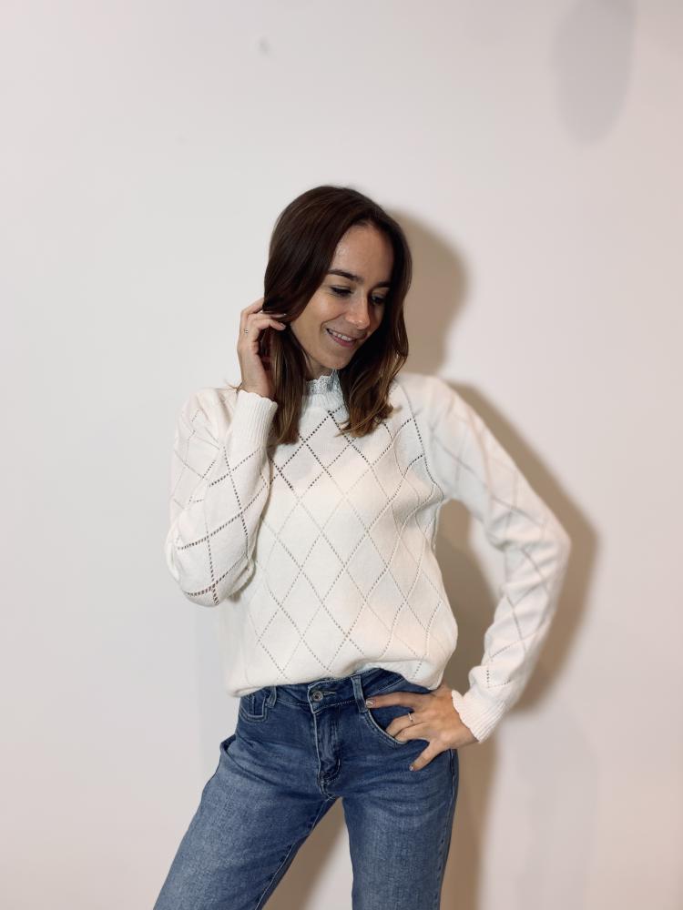 Acheter en ligne Pull Pull Scott blanc Pull Pull Scott blanc