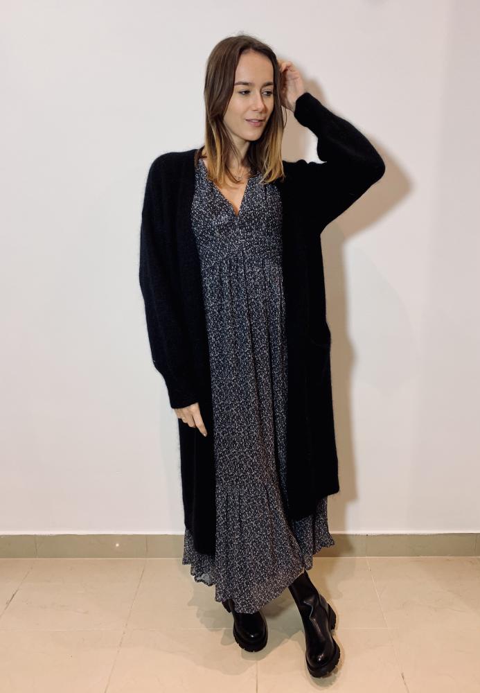 Gilets Gilet long Fred noir