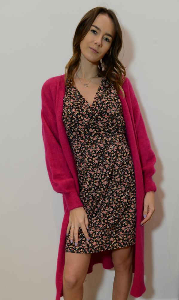 Gilets Gilet long Fred fushia