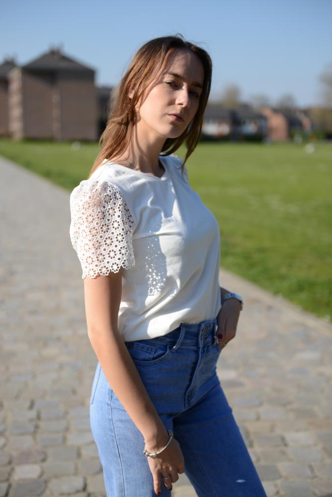 Tops T-shirt Maze blanc