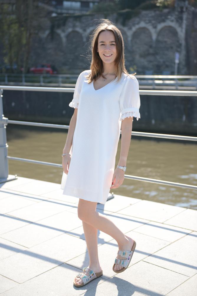 Robes Robe Chloé blanc