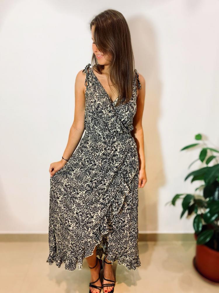 Robes Robe Tilda noir et blanc