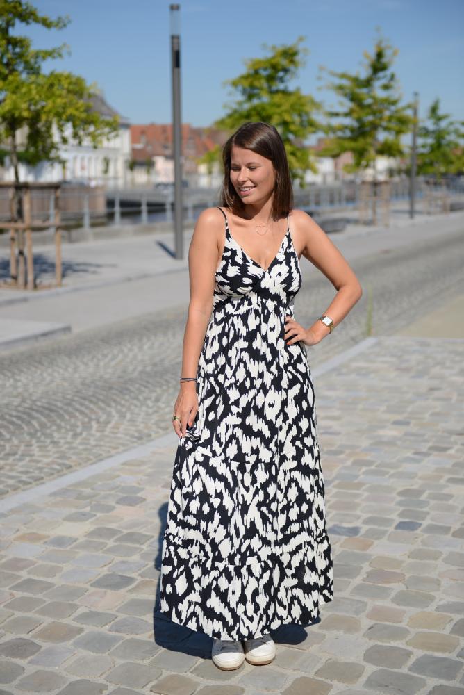 Robes Robe Hortense noire et blanche