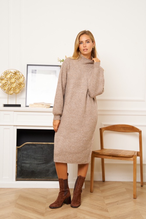 Robe-pull Robe pull Lyno Taupe