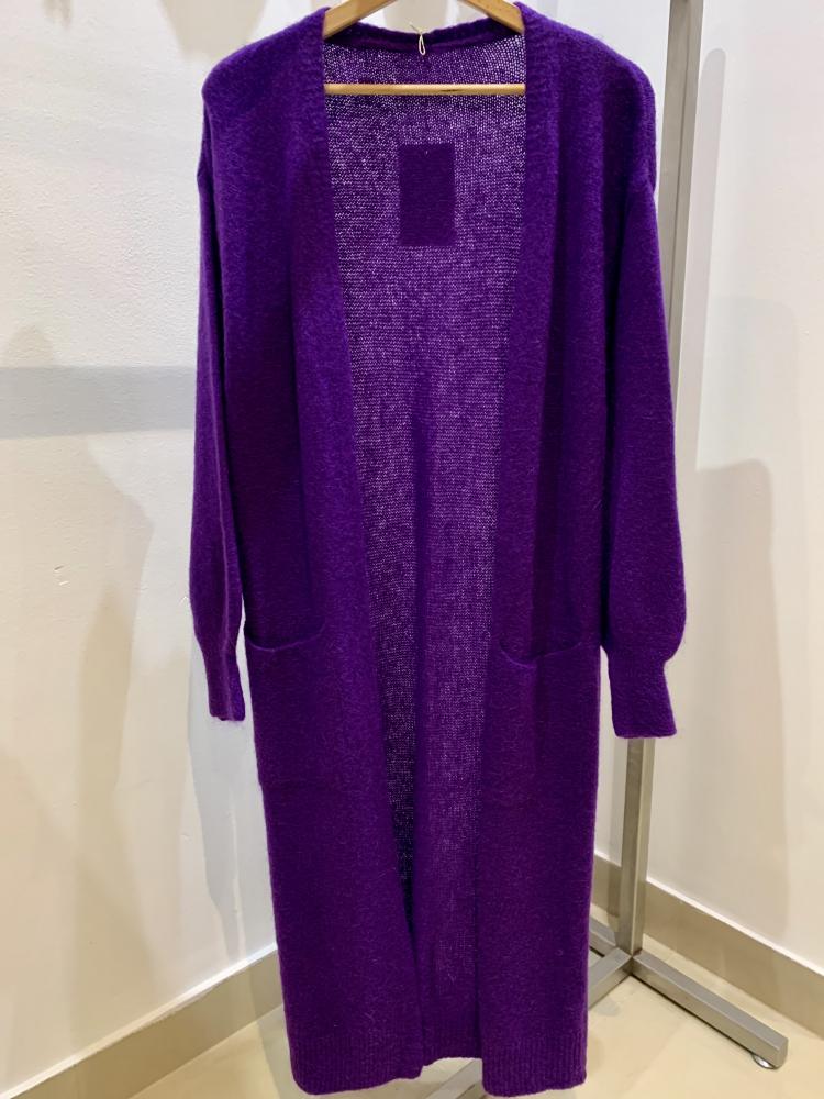 Gilets Gilet long Fred mauve