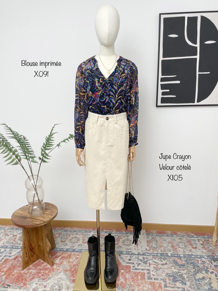 Jupes & Shorts Jupe Maïna crayon velour côtelé