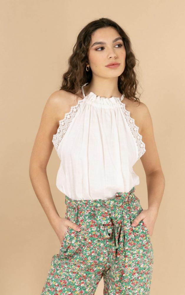Acheter en ligne Tops Top Silvana blanc Tops Top Silvana blanc