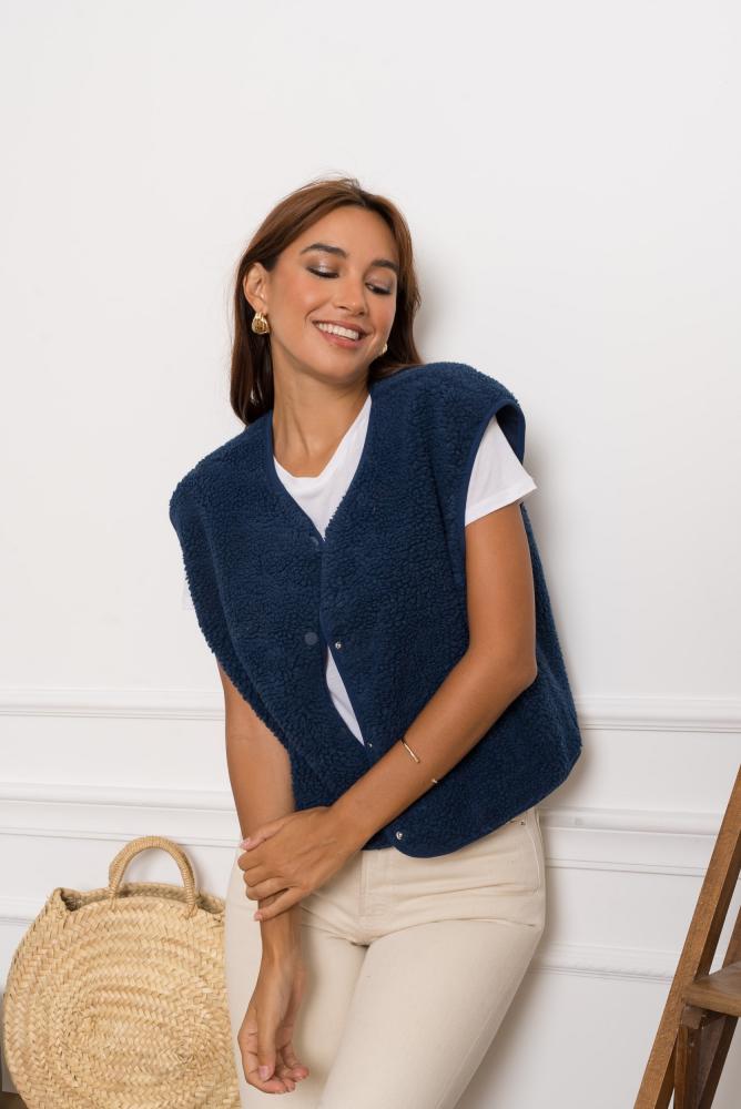 Gilets Gilet Lucy bleu marine