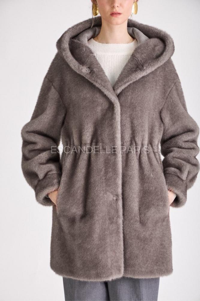 Manteau Manteau Elsie fourrure grey