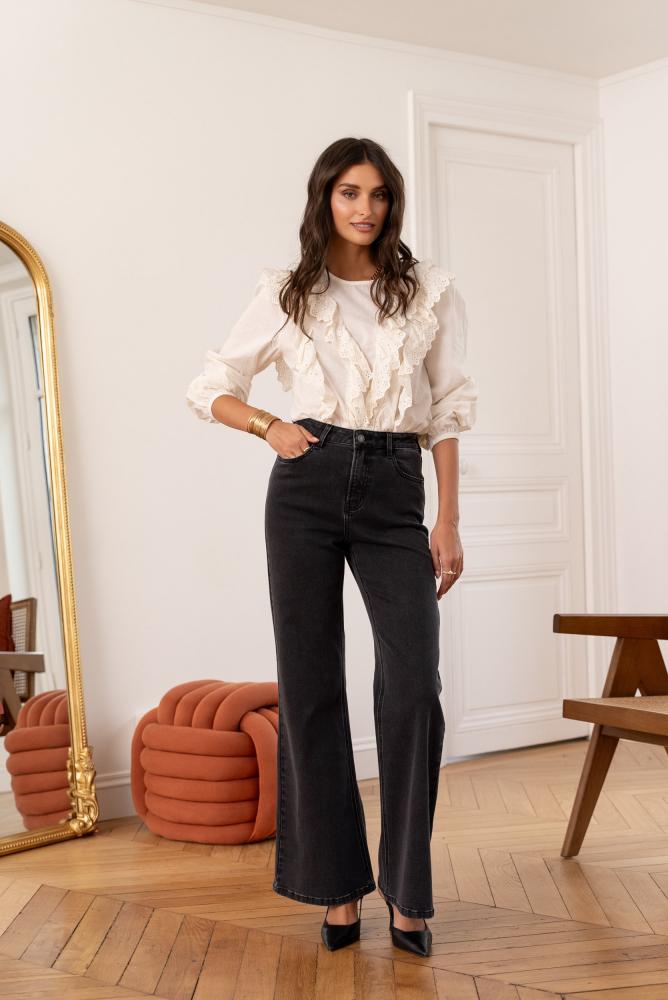 Jeans & Pantalons Jean Victoire gris moyen