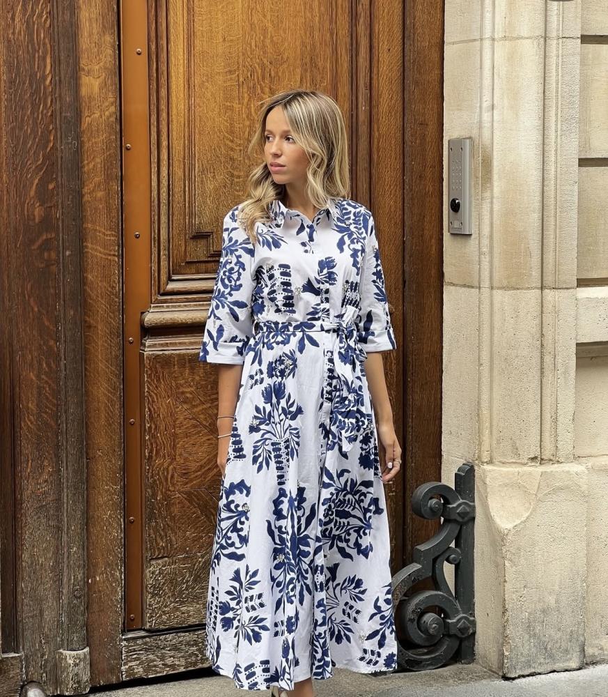 Robes Robe Jacquy navy