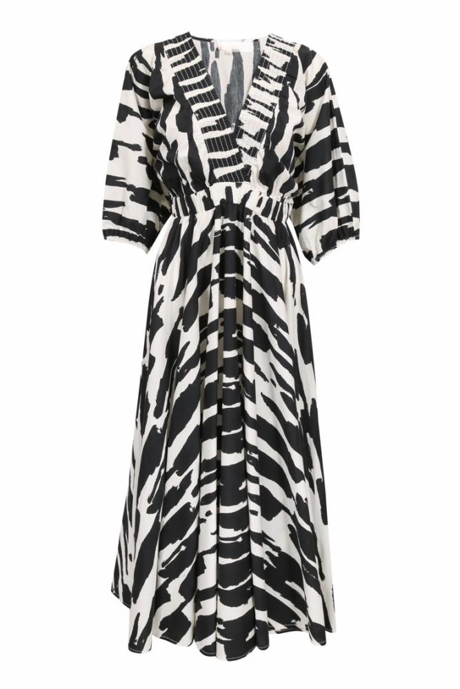 Robes Robe Imany black white