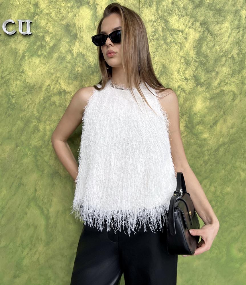 Tops Top à plumes