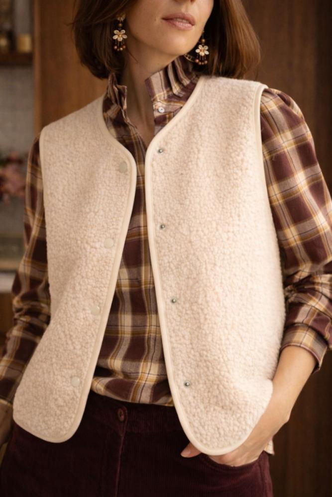 Gilets Gilet Ebba beige