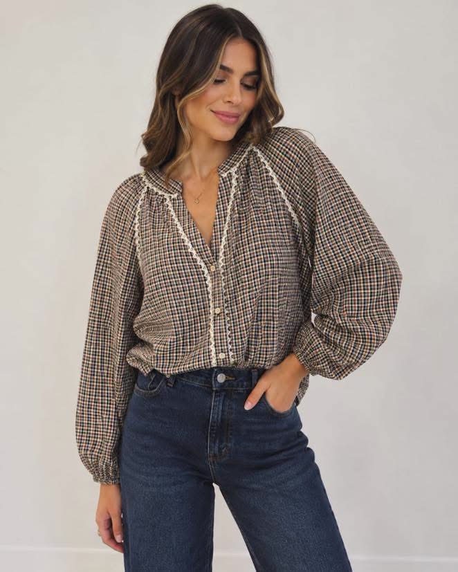 Chemises Chemisier Elna bordeaux