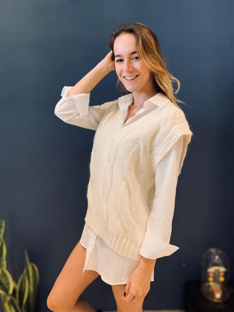 Chemises Chemise longue blanche