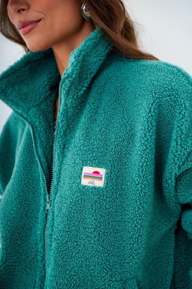 Acheter en ligne Veste Polaire Raina vert benetton Veste Polaire Raina vert benetton