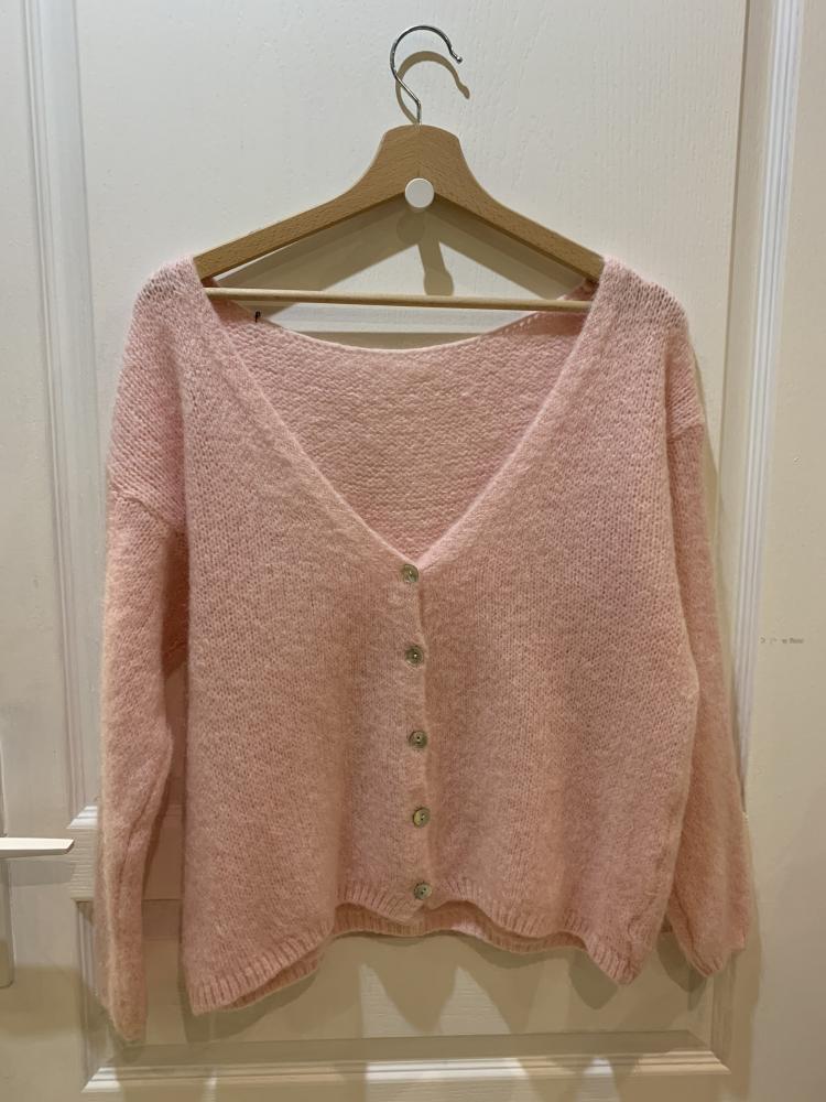 Acheter en ligne Gilets Gilet réversible rose clair Gilets Gilet réversible rose clair