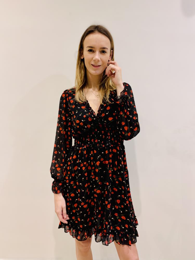 Robes Robe Chloé noire à motifs