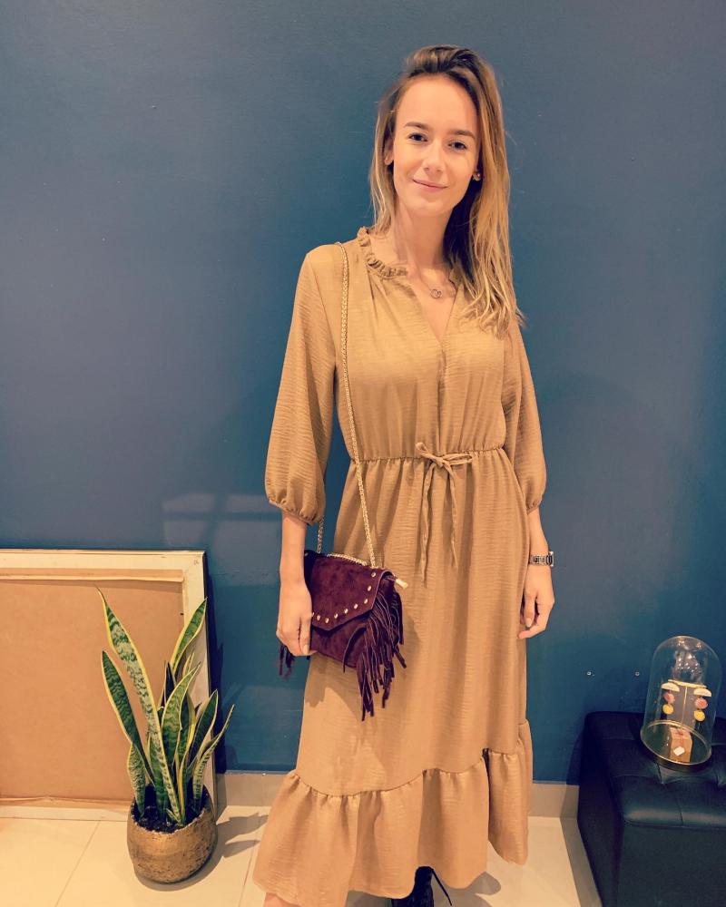 Robes Robe Anille camel