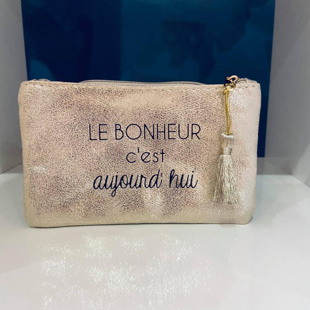 Pochette Pochette Le Bonheur c’est aujourd’hui doré