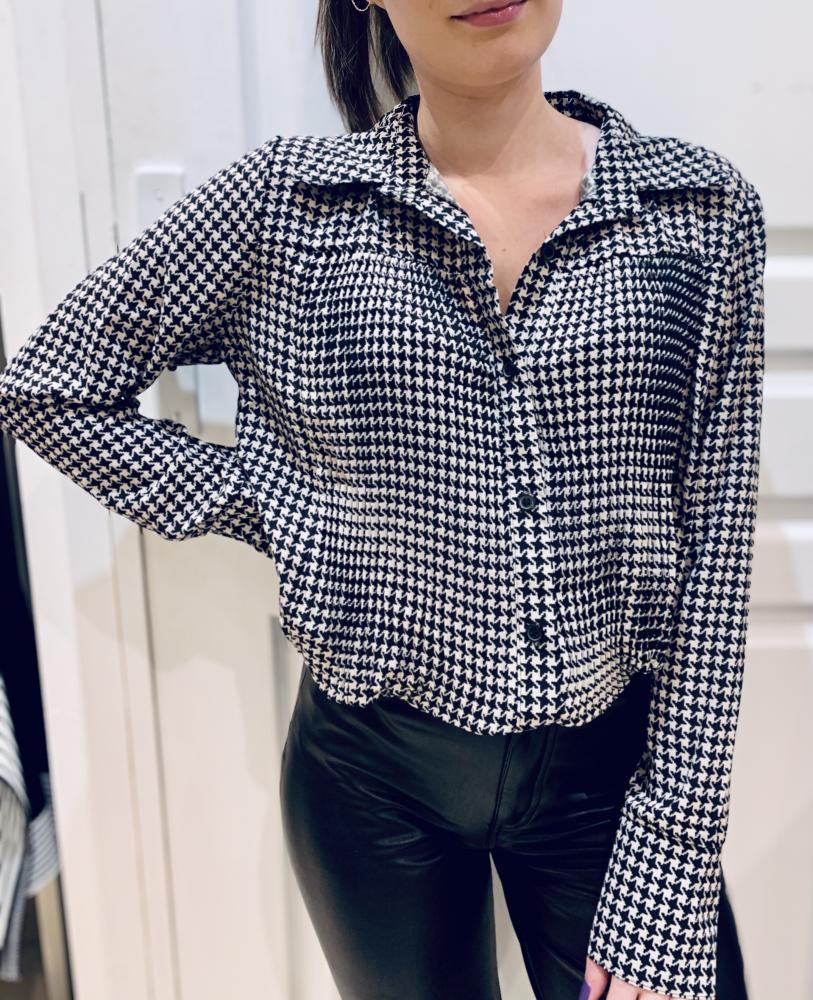Chemises Chemise Anissa beige noir