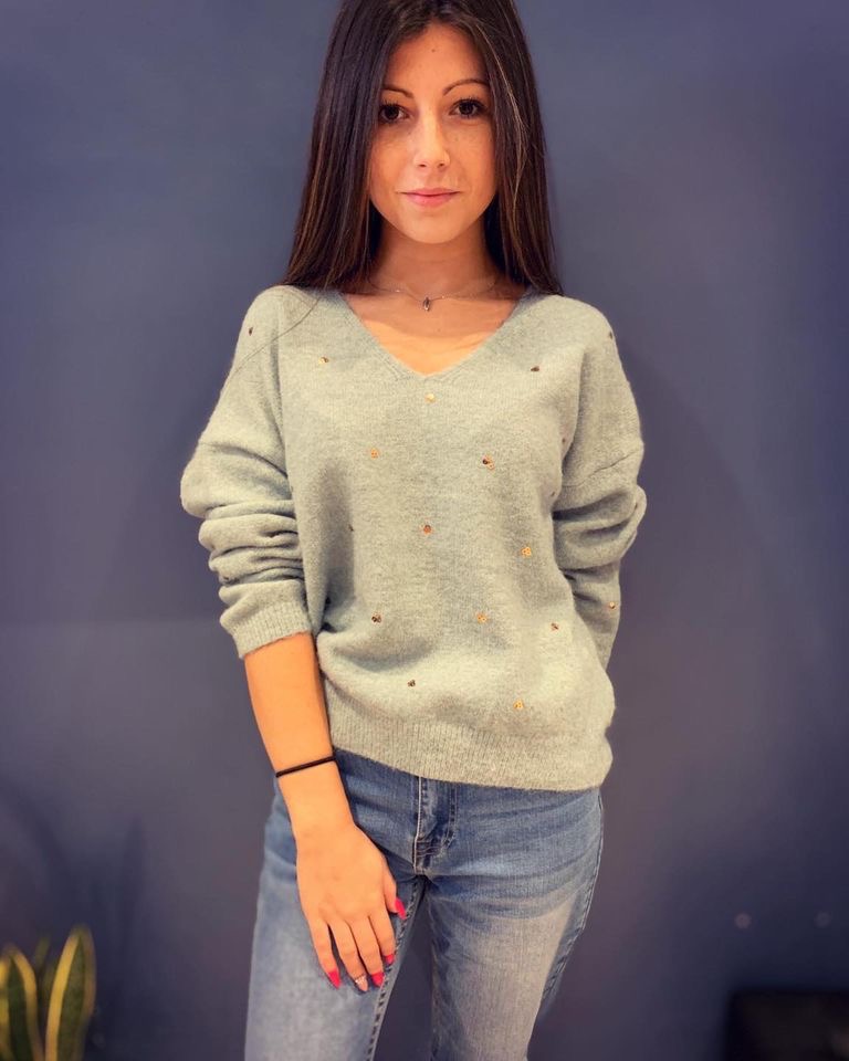 Acheter en ligne Pull Pull Lolyta bleu clair Pull Pull Lolyta bleu clair